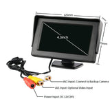 Car Rear View Kit 4.3" TFT LCD Monitor + IR Waterproof Parking Reversing Camera