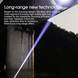 50000000 LED Torch Zoom Light Super Bright Hunting Flashlight USB Rechargeable