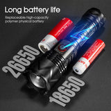 120000LM CREE P90 LED Tactical Flashlight USB Rechargeable Camping Hunting Torch