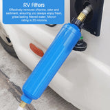 1/2x RV Inline Hose Water Filter with Hose Protector, Reduces Chlorine,Bad Taste