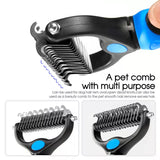 Pet Dog Cat Grooming Comb Brush Undercoat Rake Dematting Deshedding Trimmer