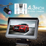 4.3" HD Monitor Reverse Camera Rear View Backup Parking Cam Kit Night Vision