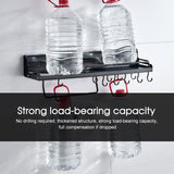 Kitchen Rack Spice Storage Shelf Wall Mounted Hanging Pot Hanger Knife Holder