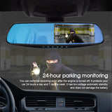 4.3" 1080P Dual Lens Car Auto DVR Dash Cam Video Camera Recorder Rearview Mirror