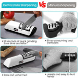 Kitchen Electric Knife Sharpener Multifunctional Automatic Professional 4 Gears