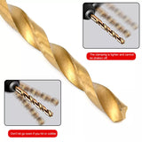 13 PCS Quick Change Hex Shank Drill Bits Set HSS Steel Wood Timber Drilling