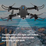 Dual Camera Drone Foldable Stable Flight Remote Control WiFi FPV Drone 4K Adults