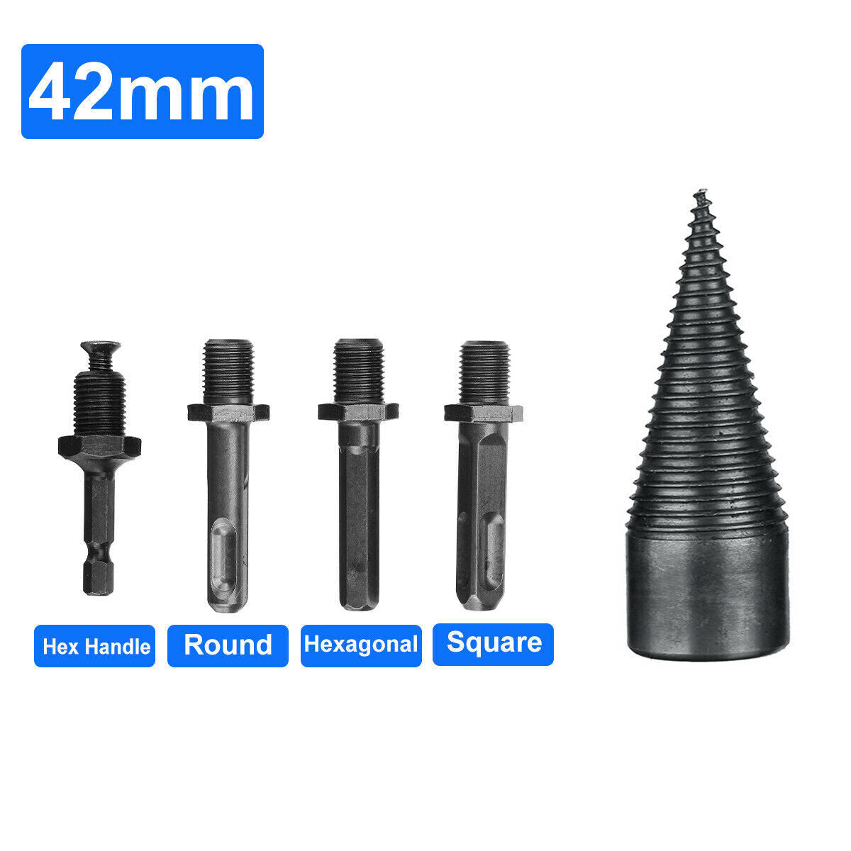 5X Speed Twist Drill Bit Wood Firewood Log Splitter Screw Splitting Co ...