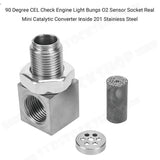 90° Oxygen O2 Sensor Spacer Extender Adapter Bung Extension Catalytic Converter