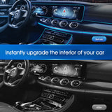 RGB LED Car Interior Fiber Optic Neon Wire Strip USB Atmosphere Light APP /Music