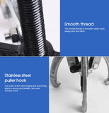 3pcs Bearing Gear Hub Puller Remover Tool Drop Forged Reversible Jaws Separator