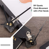 12pcs Quartz Clock Movement Mechanism DIY Repair Parts Hour/minute/second Hands