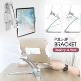 Universal 360° Desktop & Wall Mount Pull-Up Lazy Bracket For Mobiles and Tablets