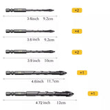 10PCS 3/16-1/2 Concrete Drill Bit Set, Masonry Drill Bits For Brick, Glass...