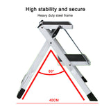 Folding Caravan Steps Double Portable Steady Stool Ladder Anti Slip Accessories