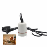 Reptile Lamp Fixture Clamp E27 Ceramic Light Bulb Holder Switch For Pet Habitat