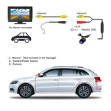 4.3" HD Monitor Reverse Camera Rear View Backup Parking Cam Kit Night Vision