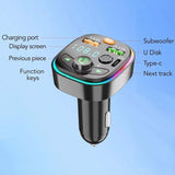 Car FM Transmitter Bluetooth Wireless Handsfree Kit MP3 Player Adapter Charger