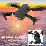 Dual Camera Drone Foldable Stable Flight Remote Control WiFi FPV Drone 4K Adults