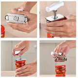 1x Adjustable Jar Opener Stainless Steel Lids Off for weak Hands Arthritis