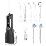 330ML Water Dental Flosser Cordless Oral Irrigator 7Jet Tips Teeth Cleaner USB