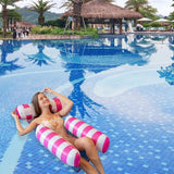 Water Hammock Lounger, Inflatable Pool Floating Bed Rafts, Swimming Chair Toys