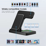 3 In 1 Wireless Charger Fast Charge For 15W Phone Charging Stand/Dock Compatible