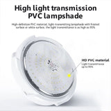 Solar Powered 24/28/32cm LED Ceiling Light Bedroom Garden Garage Shed Tent Lamp