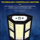 Motion Sensor Solar Powered Lights 3 Modes Household Wall Security Lights