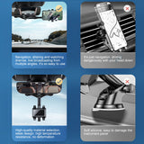 360° Rotation Car Truck Phone Holder Rearview Mirror Mount For Mobile Phone GPS