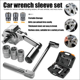 Stainless Steel Car Torque Multiplier Wrench Socket Set - 17mm, 19mm & 21mm