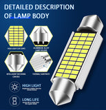 2PCS 31MM 30MM FESTOON 18SMD LED INTERIOR DOME MAP LIGHT BULB GLOBE 12V CAR 4WD