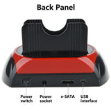HDD Docking Station Dual 2.5" 3.5" SATA IDE Hard Disk Drive Dock OTB Card Reader
