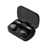 Wireless Bluetooth Earphones Headphones Earbuds Waterproof LED Display w/ Mic