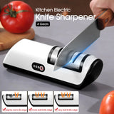 Kitchen Electric Knife Sharpener Multifunctional Automatic Professional 4 Gears
