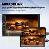 7" Car Radio 2 DIN GPS FM RDS Head Unit Stereo Camera AndroidAuto MP5/FM/WMA/AUX/TF