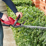 18V Cordless Hedge Trimmer 1500mAh Blade Brake Lightweight & Ergonomic Design | Dual Safety Switch Ideal for Hedges & Shrubs