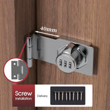 Mechanical Password Lock Hasp – Keyless Combination Cabinet Drawer Door Lock