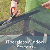 Fiberglass Insect Fly Screen - Easy Installation, 5m x 1m Roll in Black & Grey