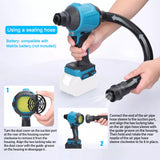 2 Battery Cordless Dust Blower Inflator Vacuum Function Multifunction For Makita Battery