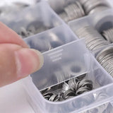 580PC Stainless Steel Flat Washers For Screws Bolts Fender Washers Assortment Set