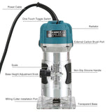 30000RPM Electric Hand Trimmer Router Wood Laminate Palm Joiners Working Tool