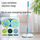 Electric Spin Mop Cordless Rechargeable Floor Cleaner – Dual Head, 6 Pads