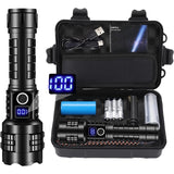 Self-defense LED Torch Zoom flashlight type-c rechargeable home outdoor digital