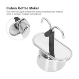 2 Cup Stainless Steel Coffee Maker Pot Stove Top Espresso Brewer