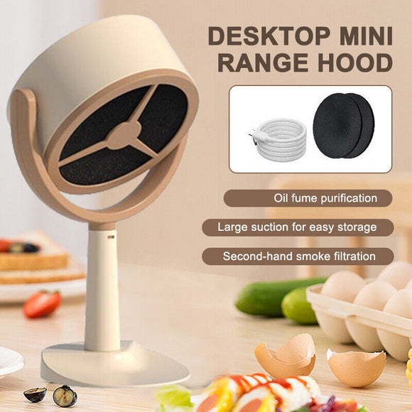 Portable Kitchen Hood Desktop Range Hood Small Desktop Mini High Suction Power