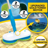 Electric Spin Mop Cordless Rechargeable Floor Cleaner – Dual Head, 6 Pads