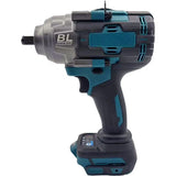 1000N.M Brushless Cordless Electric Impact Wrench Rechargeable 1/2" Power Tools