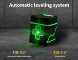 Traderight Laser Level Green Light Auto Self Leveling Waterproof Cross Line Home