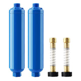 1/2x RV Inline Hose Water Filter with Hose Protector, Reduces Chlorine,Bad Taste